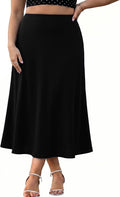 Eytino plus size polka dot mesh maxi skirt, photo 4 of 5