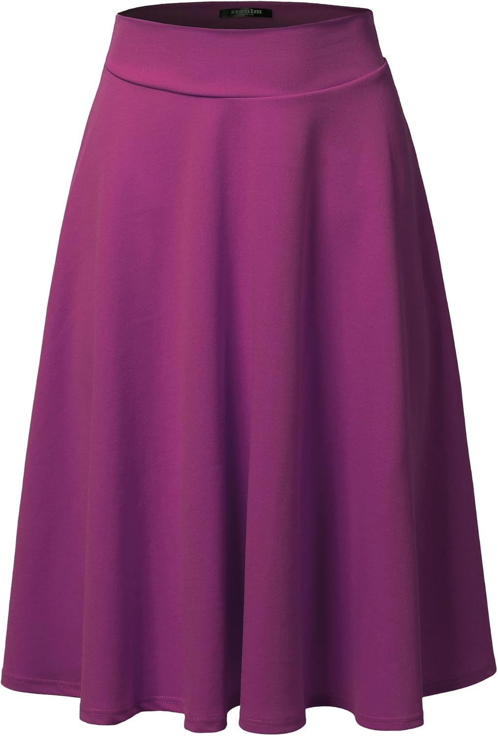 SSOULM stretch high-waist A-line midi skirt, photo 7 of 21
