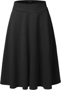SSOULM stretch high-waist A-line midi skirt, photo 12 of 21