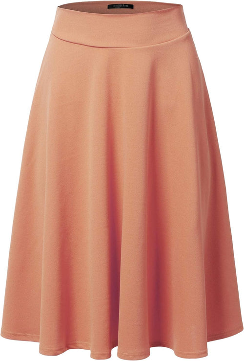 SSOULM stretch high-waist A-line midi skirt, photo 2 of 21