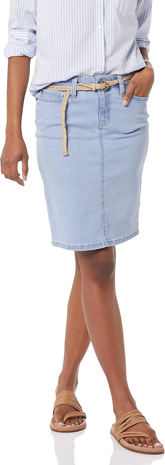 Amazon Essentials classic 5-pocket denim skirt, photo 4 of 4