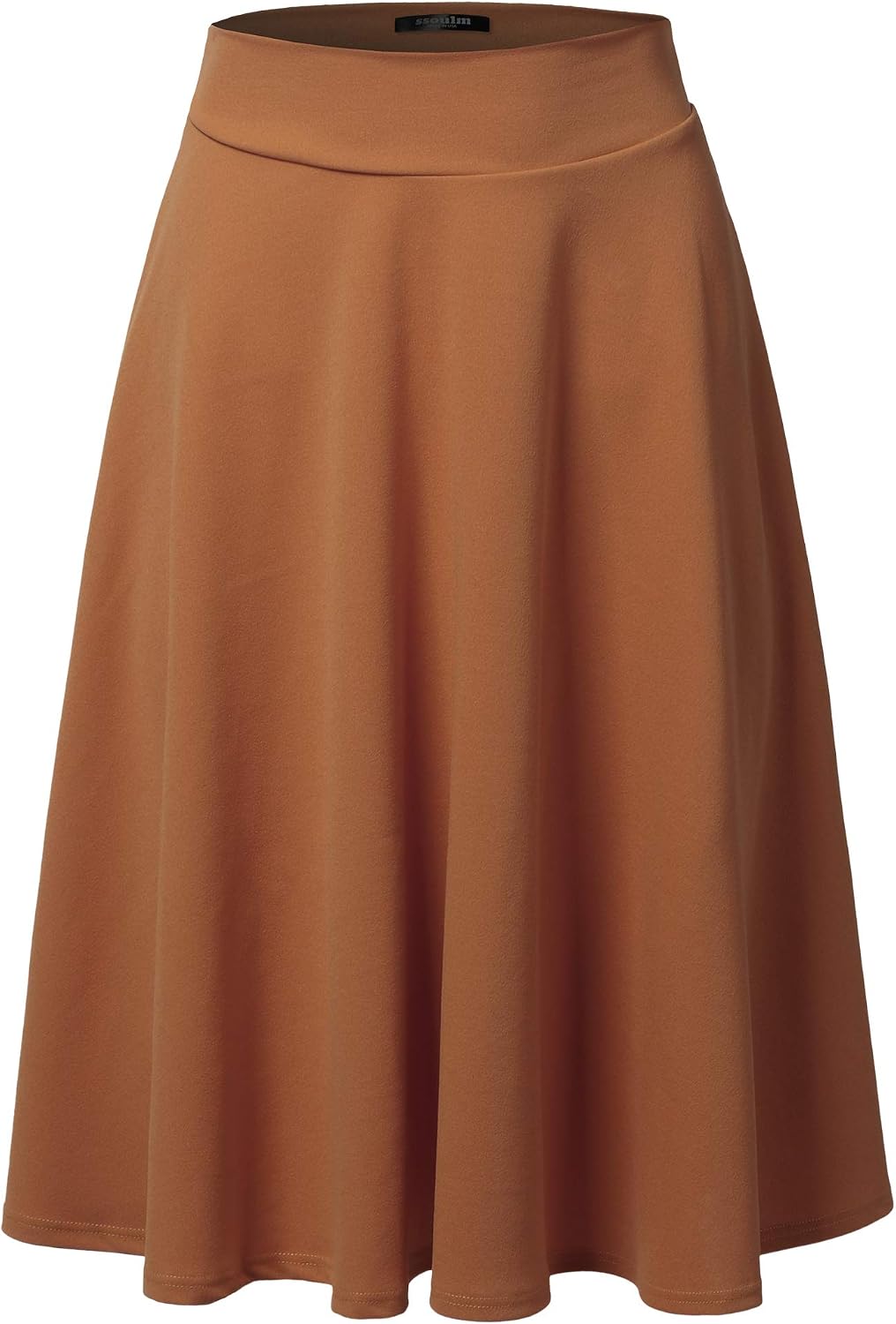 SSOULM stretch high-waist A-line midi skirt, photo 9 of 21