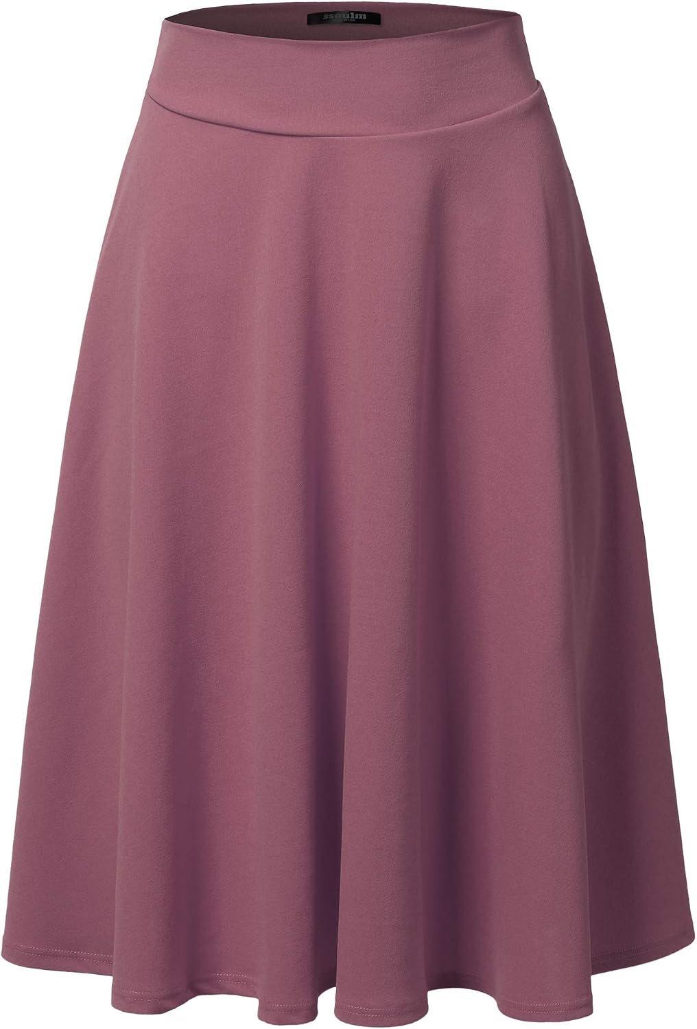 SSOULM stretch high-waist A-line midi skirt, photo 10 of 21