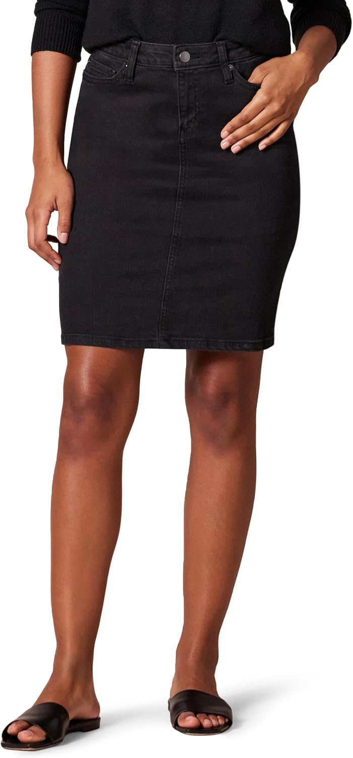 Amazon Essentials classic 5-pocket denim skirt, photo 3 of 4