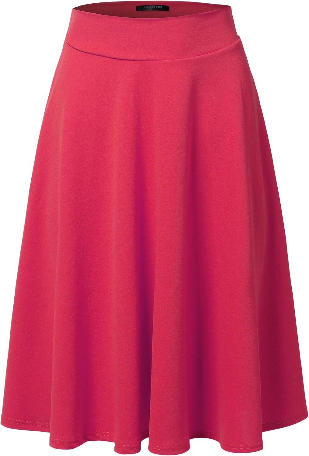 SSOULM stretch high-waist A-line midi skirt, photo 16 of 21