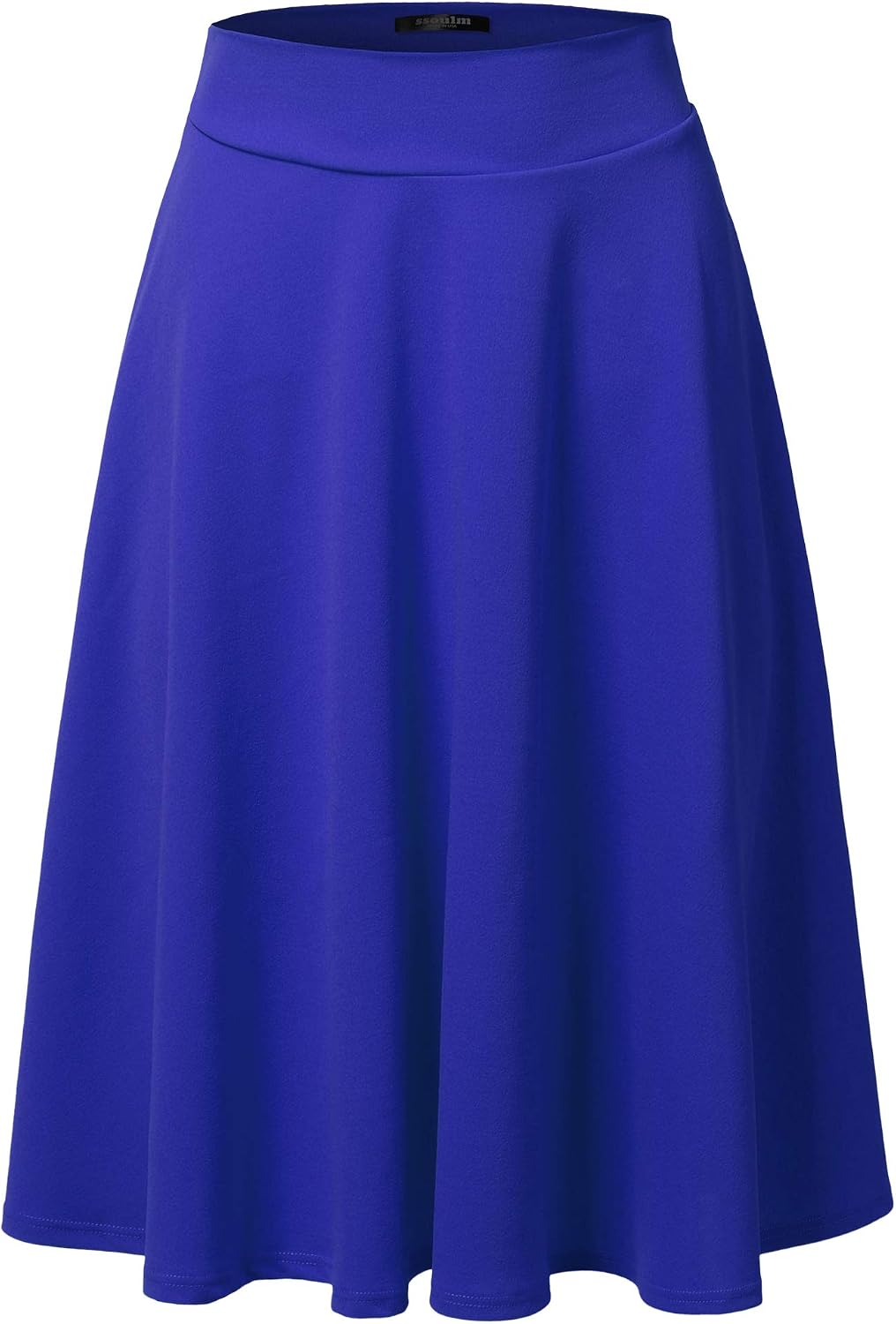 SSOULM stretch high-waist A-line midi skirt, photo 18 of 21