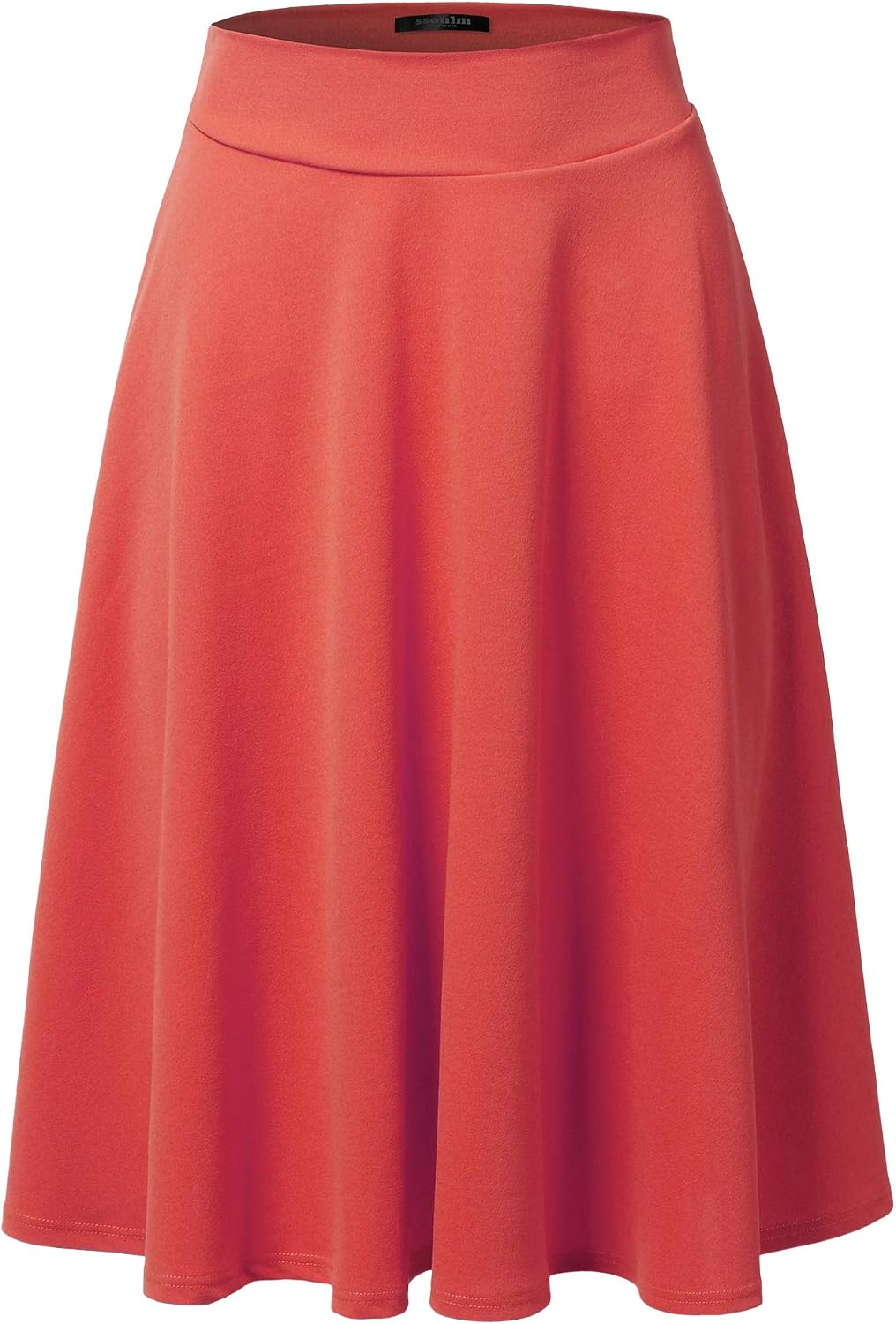 SSOULM stretch high-waist A-line midi skirt, photo 13 of 21