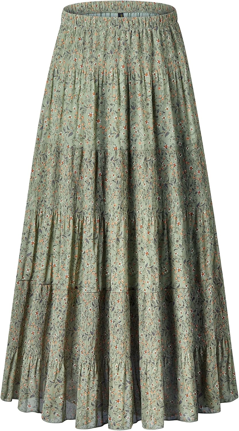 NASHALYLY pleated chiffon A-line maxi skirt, photo 11 of 54