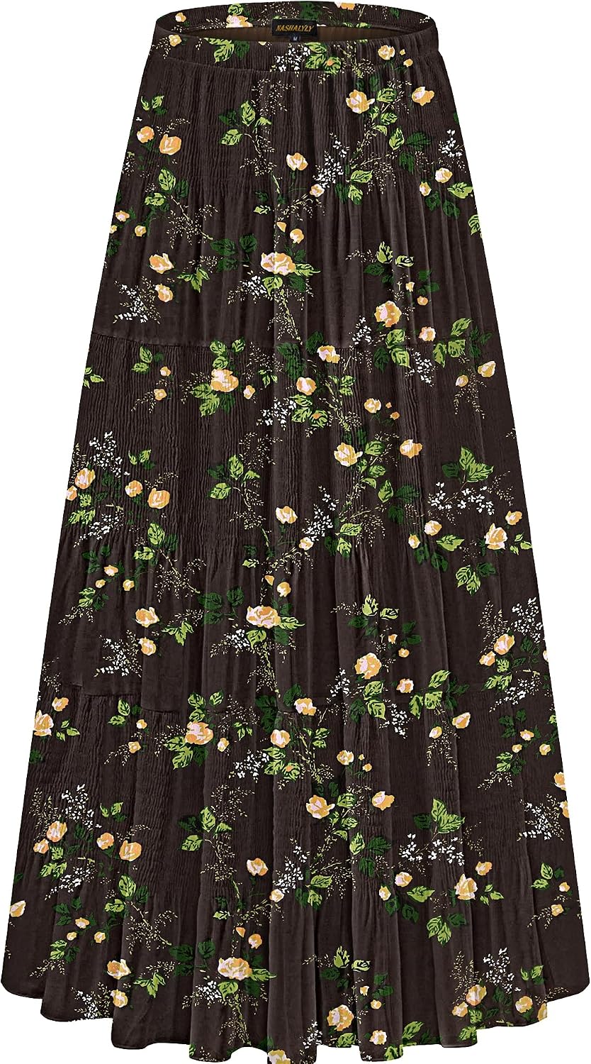NASHALYLY pleated chiffon A-line maxi skirt, photo 15 of 54
