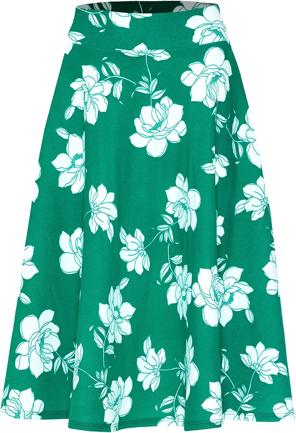 SSOULM stretch high-waist A-line midi skirt, photo 14 of 21