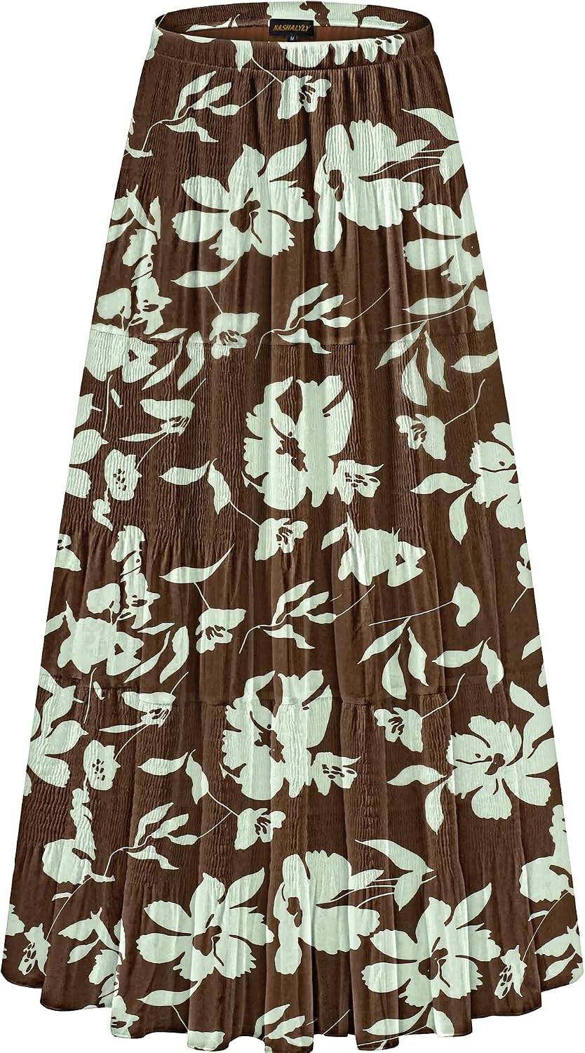 NASHALYLY pleated chiffon A-line maxi skirt, photo 28 of 54
