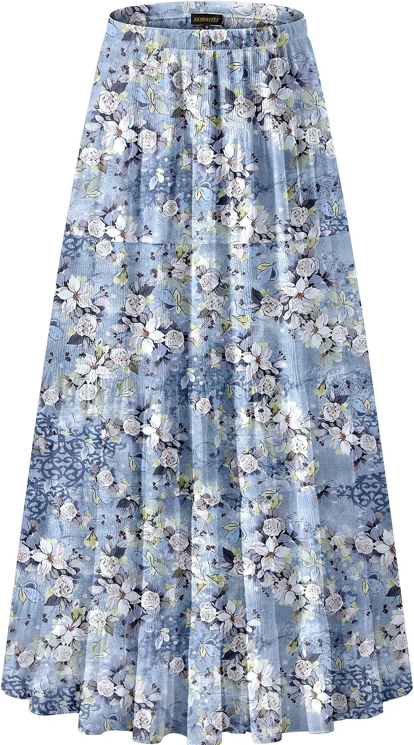 NASHALYLY pleated chiffon A-line maxi skirt, photo 29 of 54