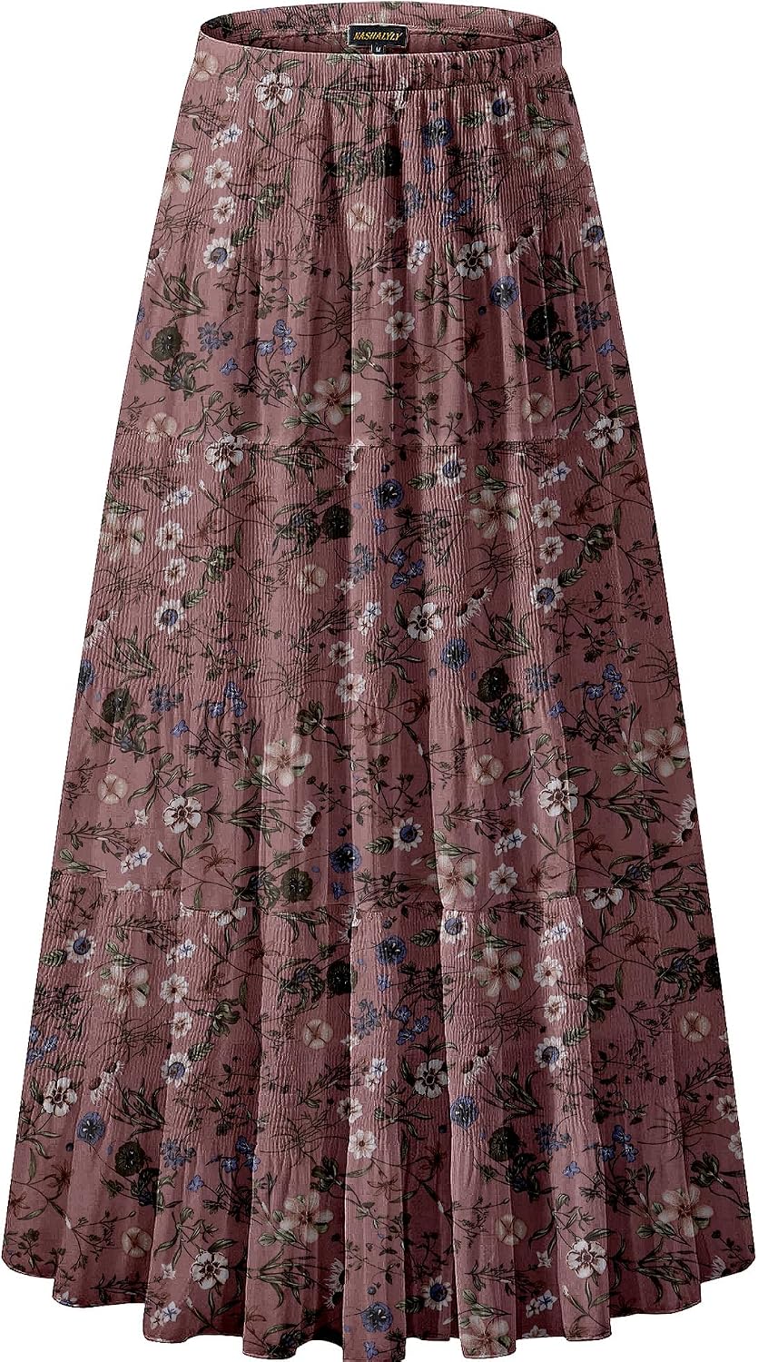 NASHALYLY pleated chiffon A-line maxi skirt, photo 22 of 54