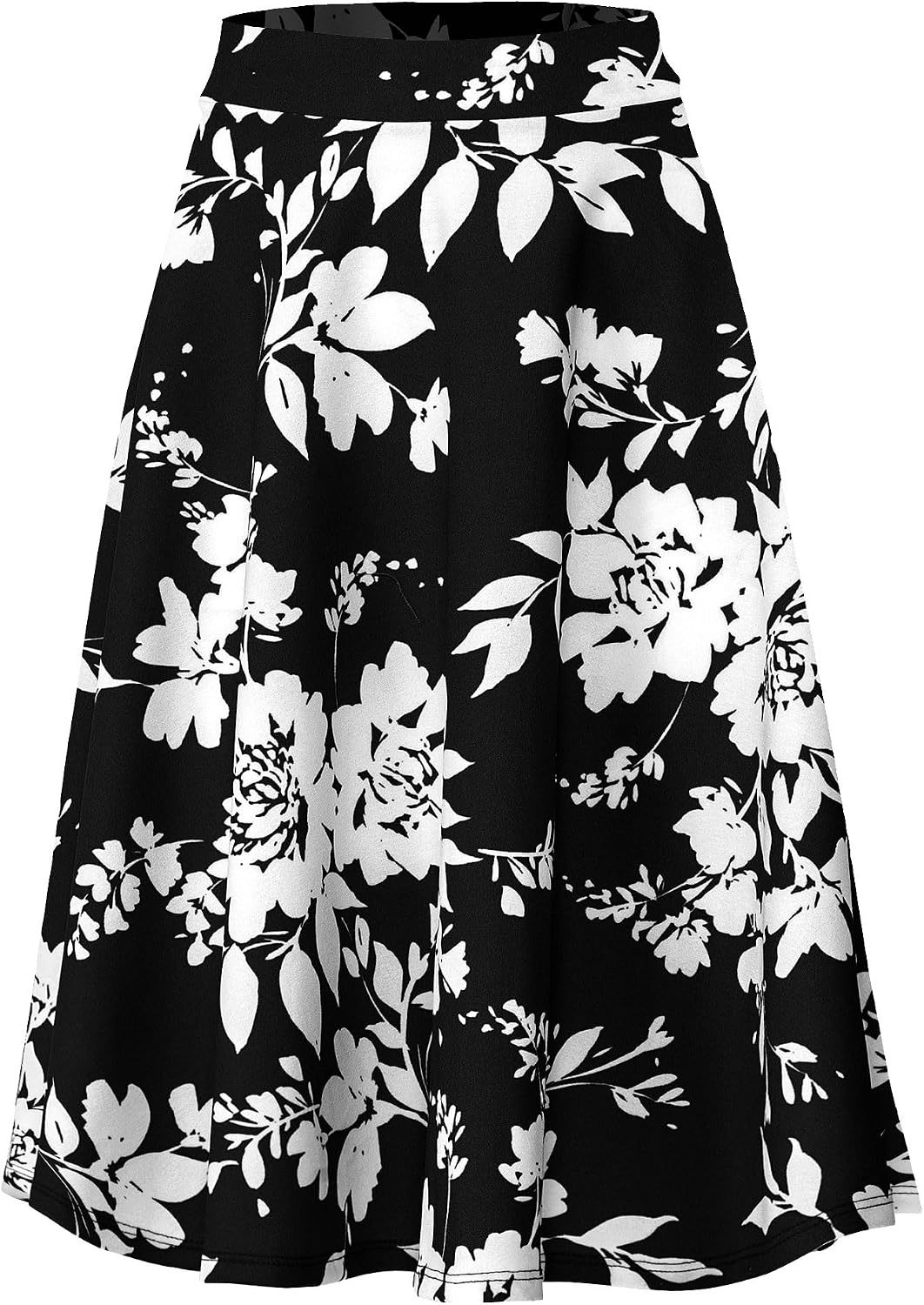 SSOULM stretch high-waist A-line midi skirt, photo 3 of 21