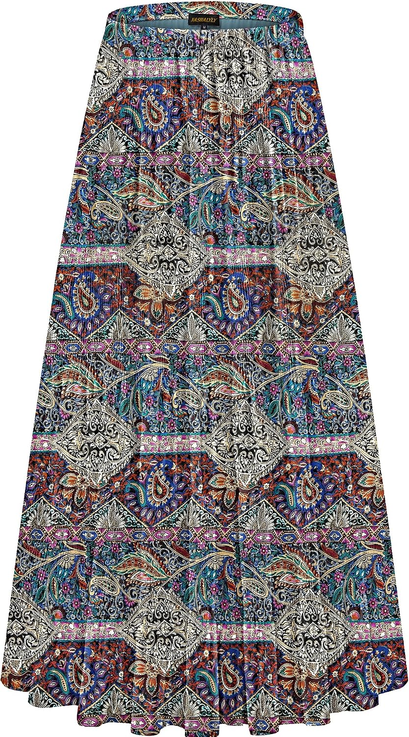 NASHALYLY pleated chiffon A-line maxi skirt, photo 34 of 54