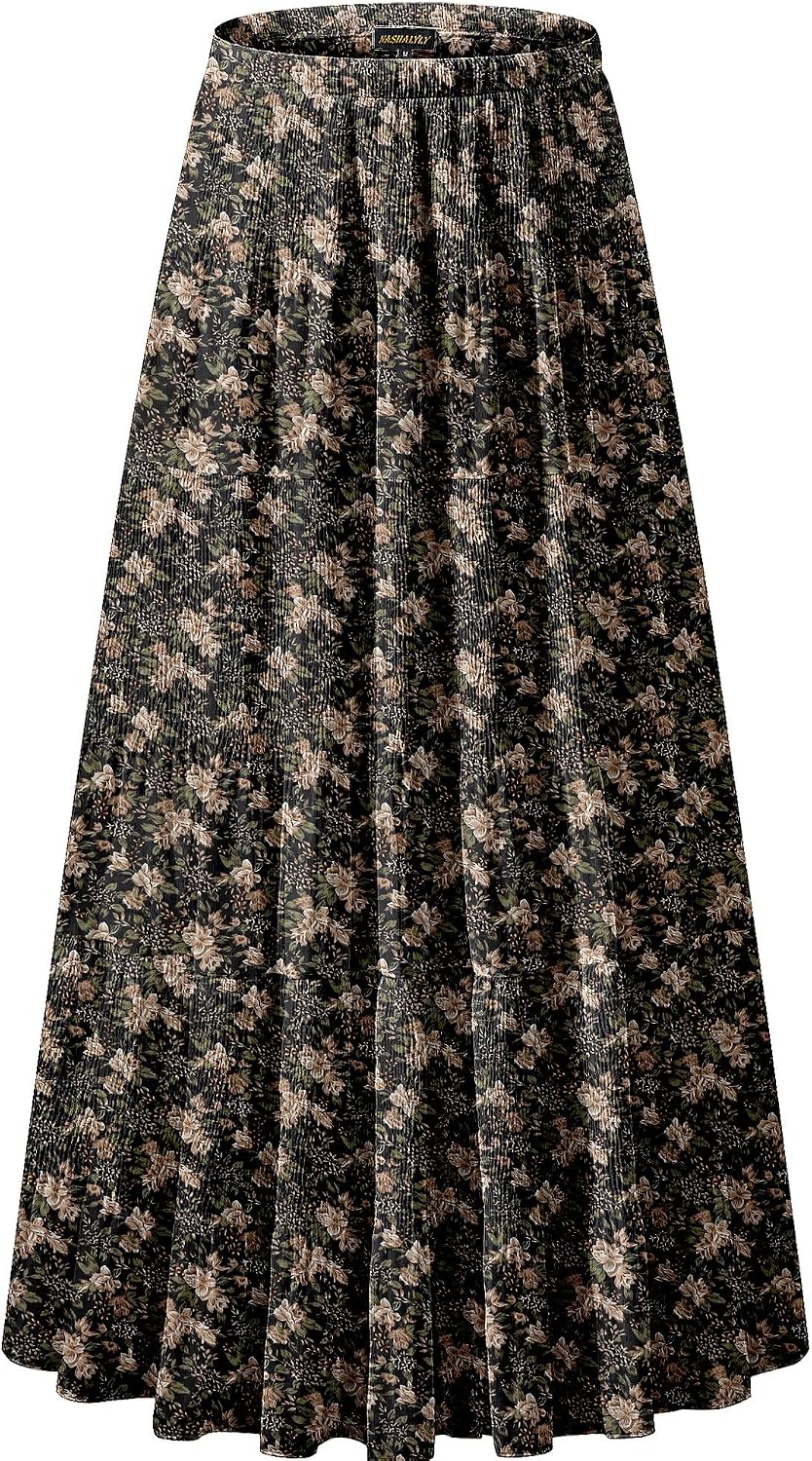 NASHALYLY pleated chiffon A-line maxi skirt, photo 10 of 54